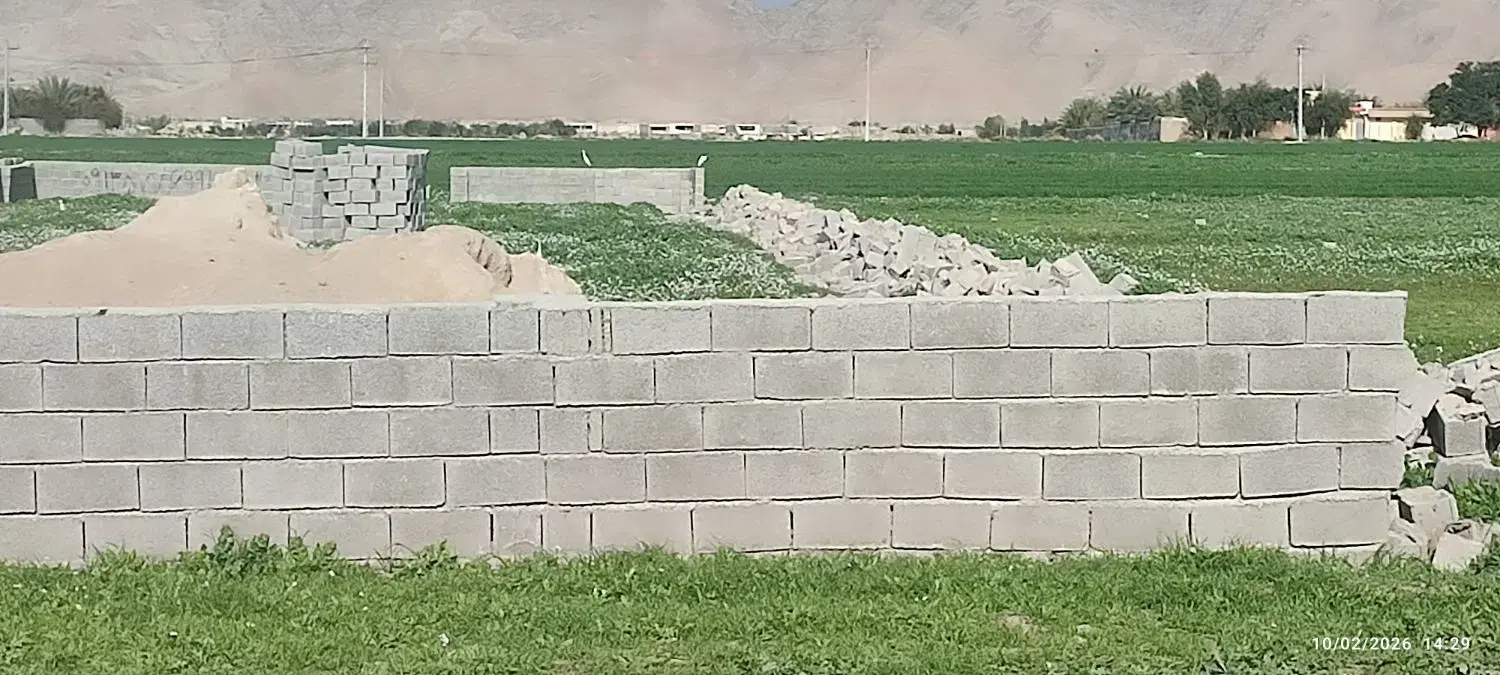 ۳۶۰متر زمین انتهای رادمهرها بعداز جوب آب