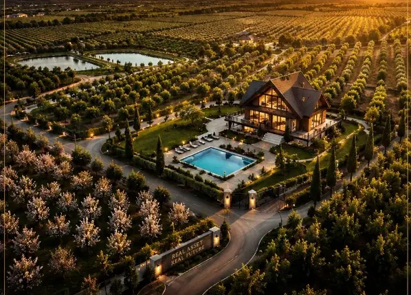 فروش چند قطعه باغ در پروژه الماس آب پرده