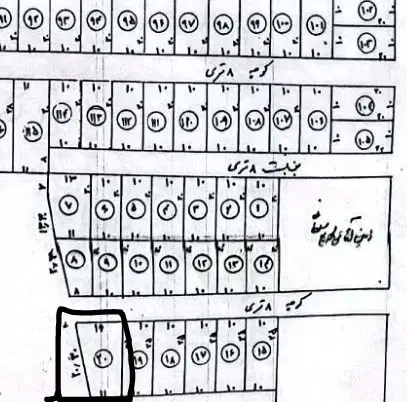 320متر زمین سند تک برگ
