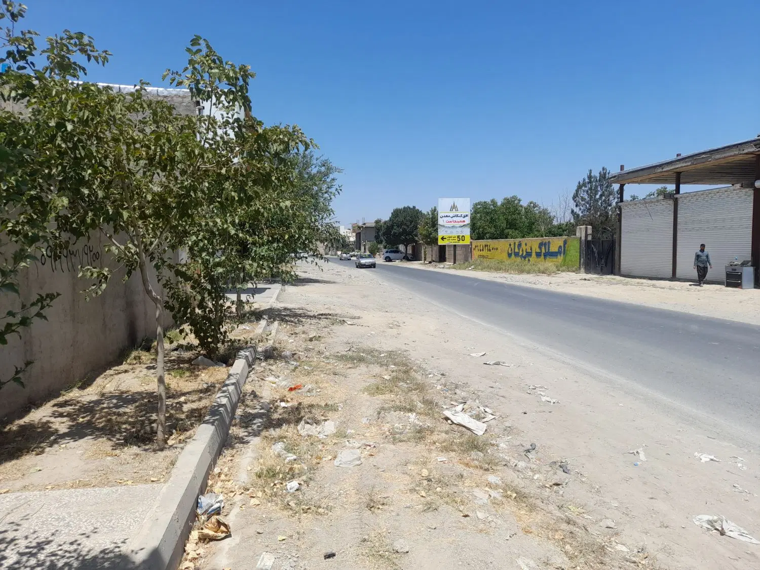 زمین بحر خیابان اصلی سلطان اباد
