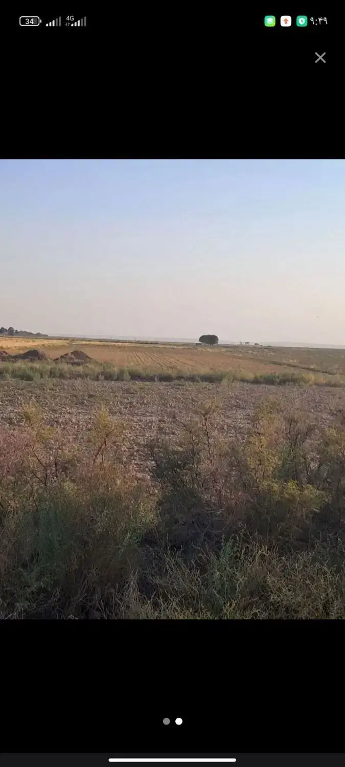 زمین ۲۰۰۰متری  سهم اب کمربندی احمد اباد به باغخواص