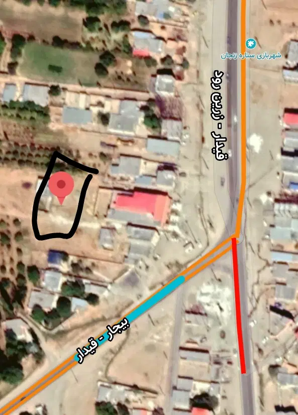 زمین مسکونی حصار پشت تالار برلیان