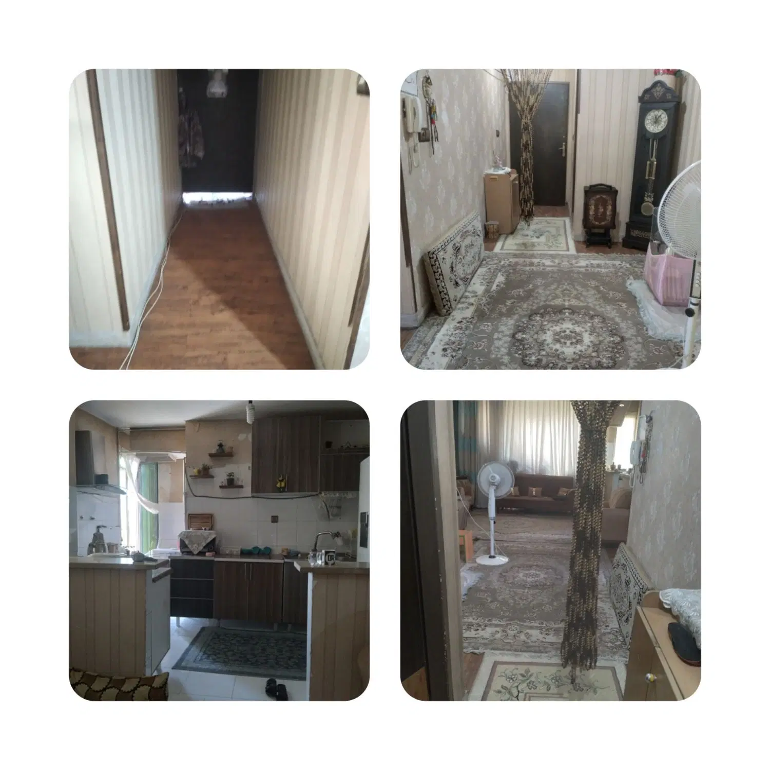 خانه ۵۵متری،کف پارکت،کابینت ام دی اف،