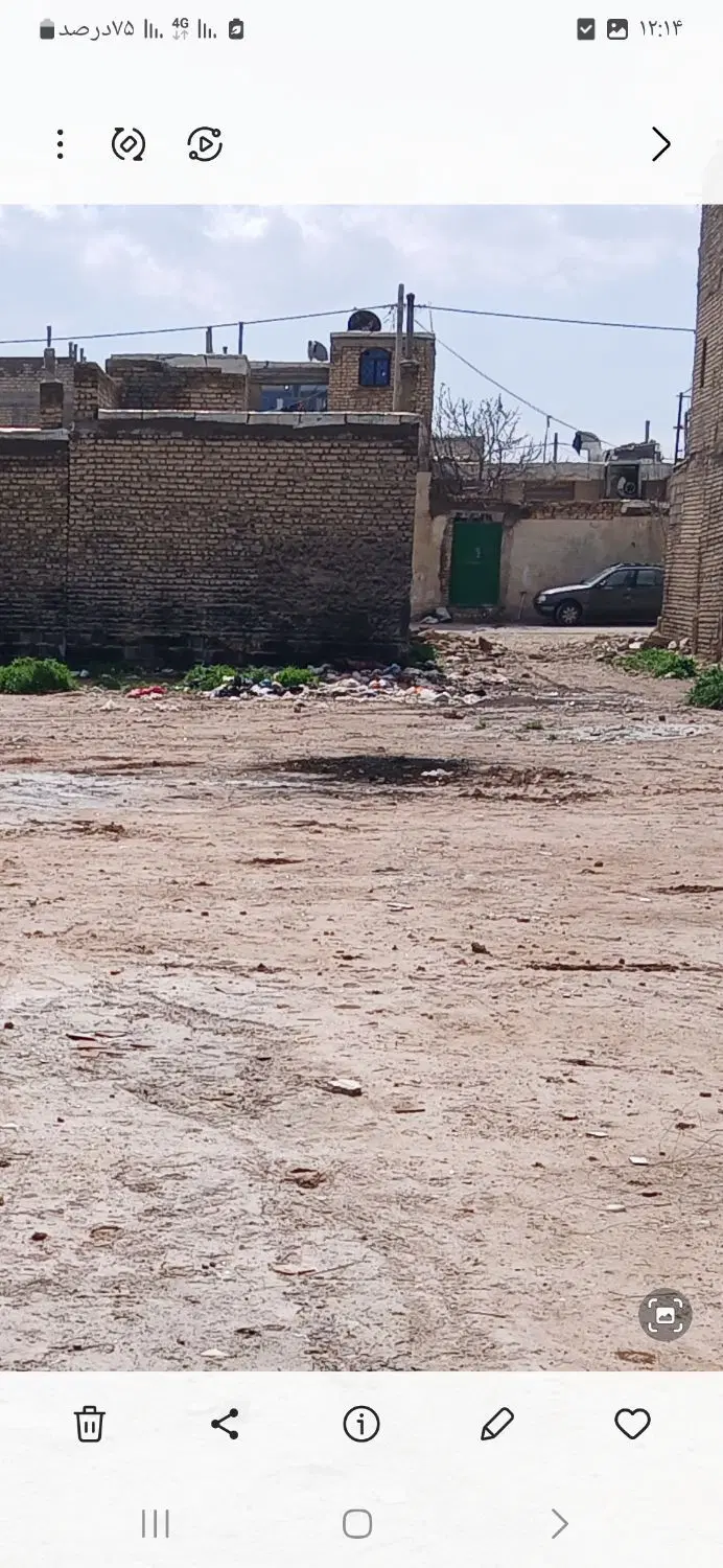 زمین ۱۰۶ متر. وزیرآباد آخر کوچه ۸