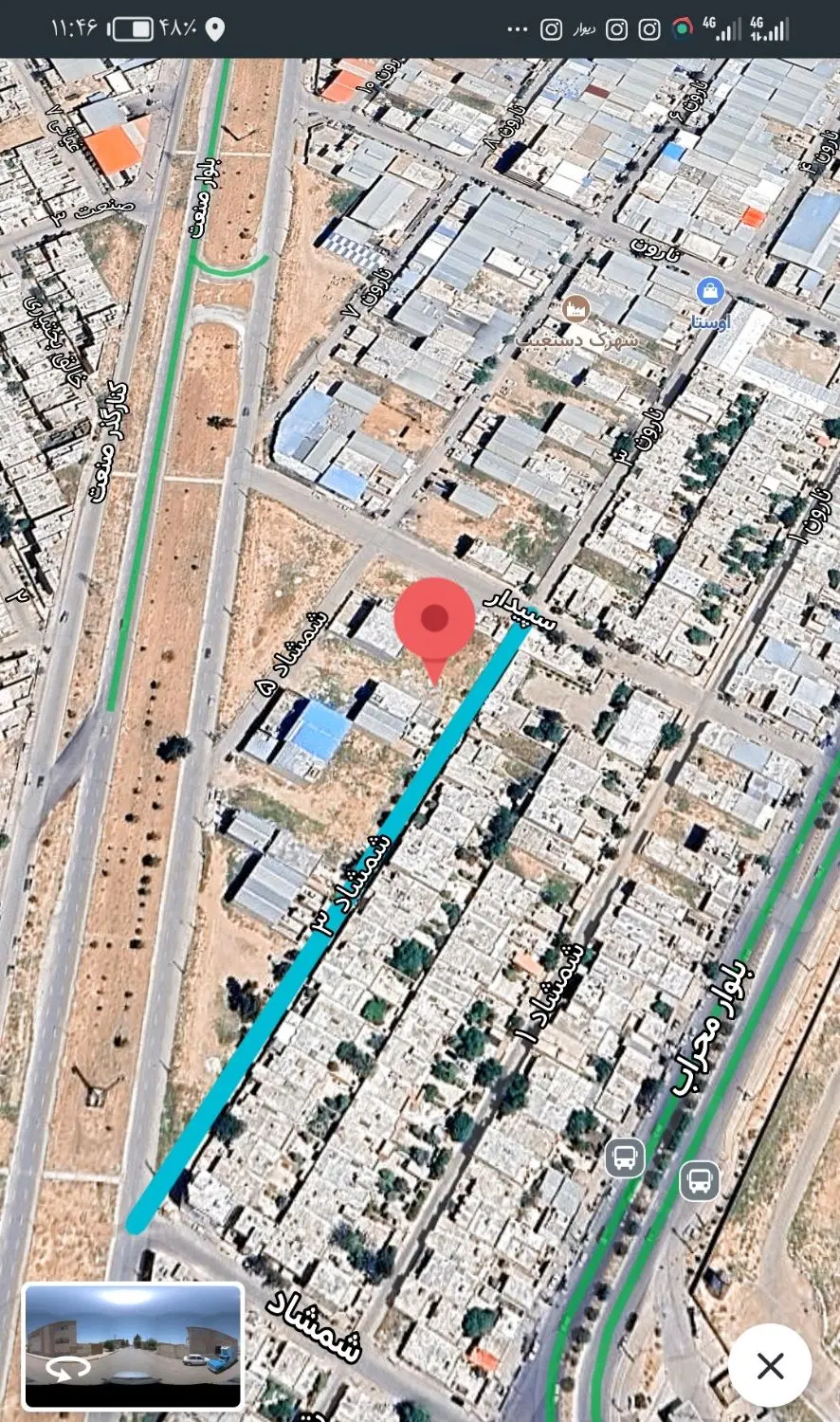 فروش زمین 300 متری کارگاهی تجاری شهرک شهید دستغیب
