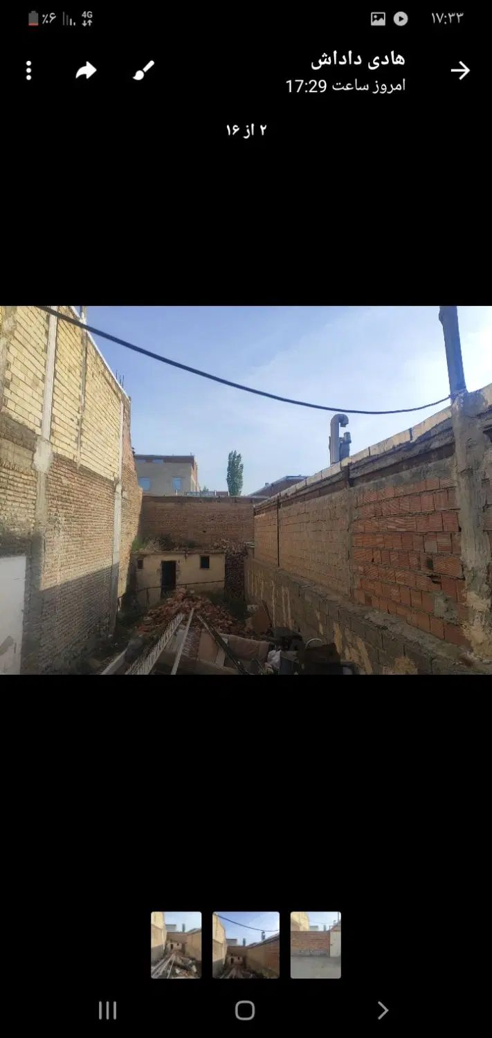 زمین ۹۵ متری در کوچه سجادیه ۴ گلمغان
