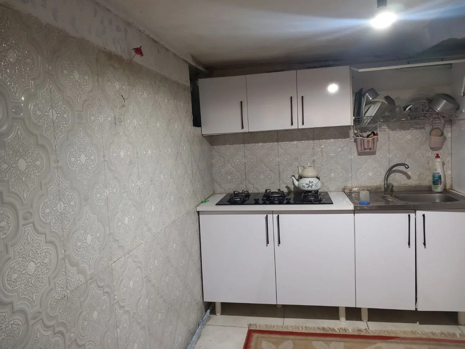 زیرزمین ۵۰متری کابینت ام دی اف ۵تا پله میخوره نور