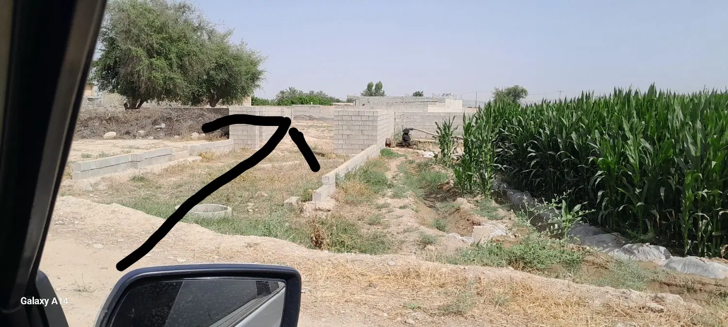 زمین عقیلی سرجاده اصلی بدیل بطرف روستا کاظم