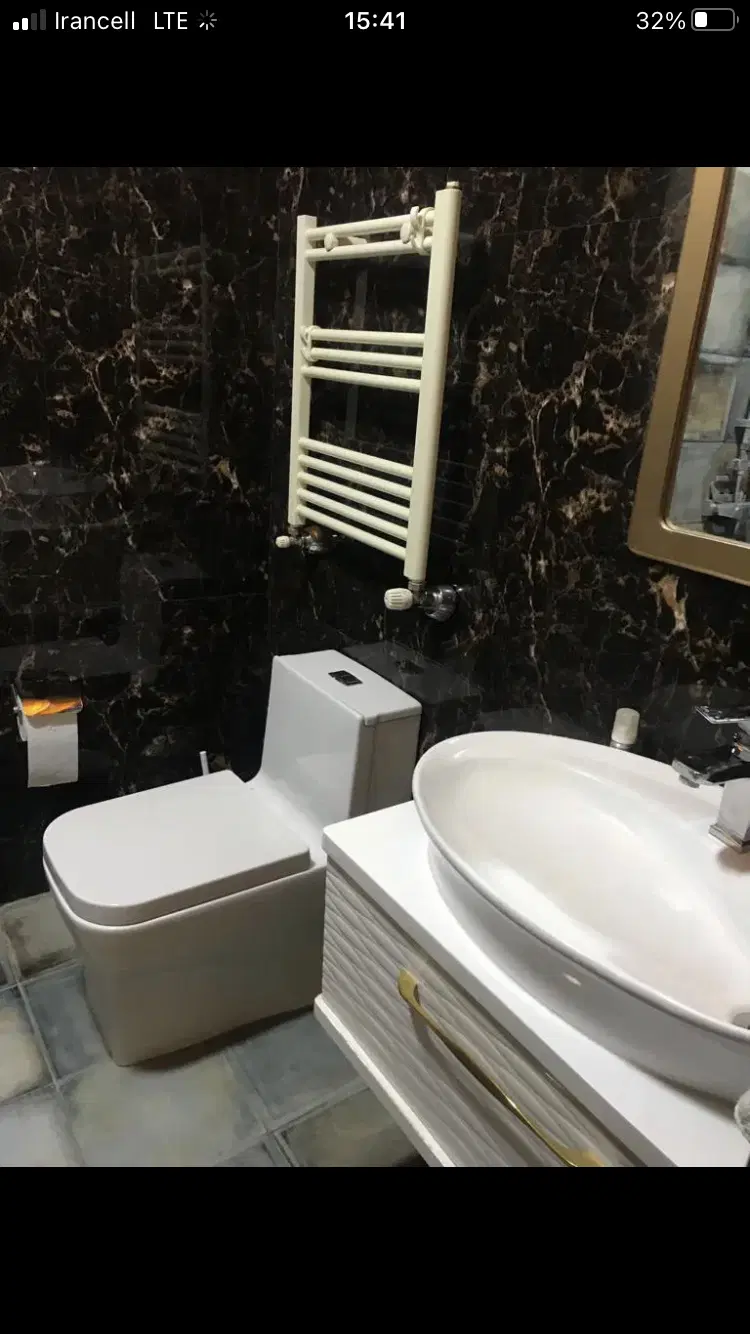 آپارتمان۱۳۵مترمدرن مشابه نوساز با تراس مشرف به باغ
