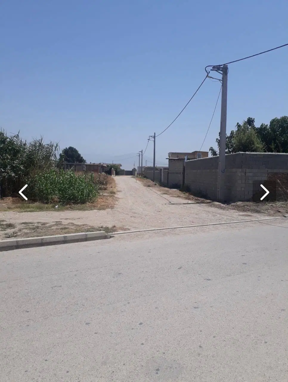 فروش زمین ۲۰۰ متری داخل روستای چای قوشان کوچک