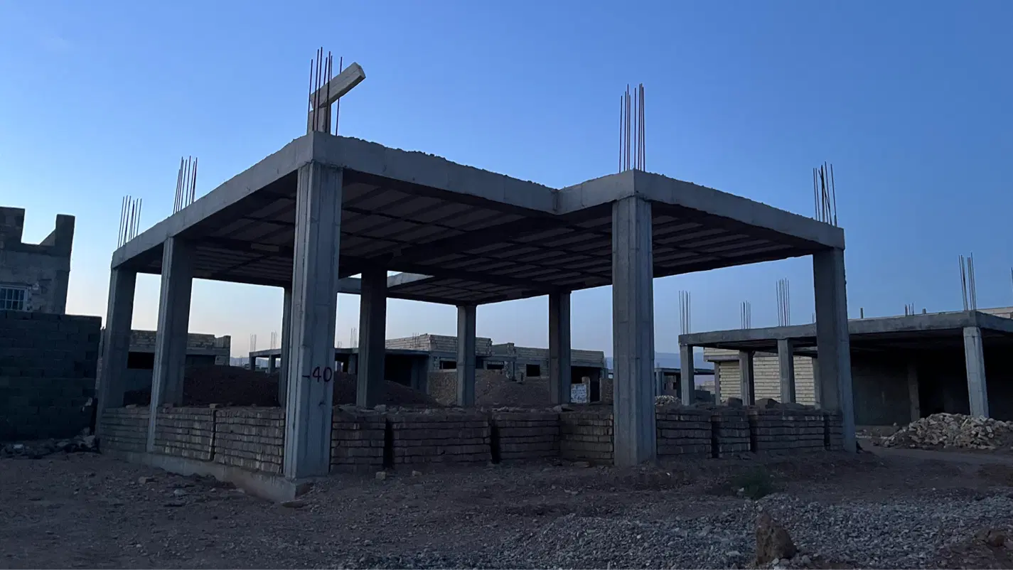 زمین مسکن ملی اسکلت کامل