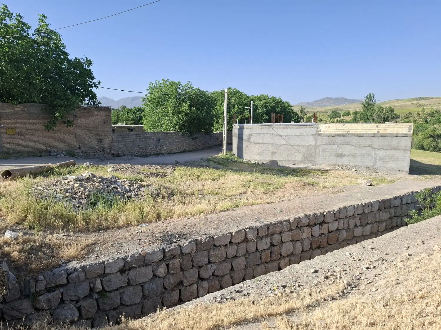 اجاره زمین جهت کارواش یا بلوک زنی با آب رایگان