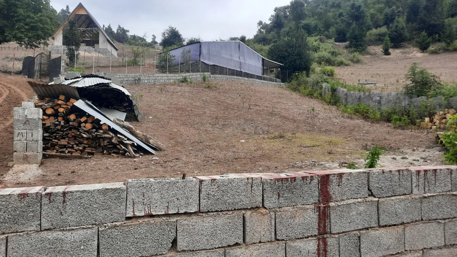 زمین در دل شمال روستای مخشهر رودبار