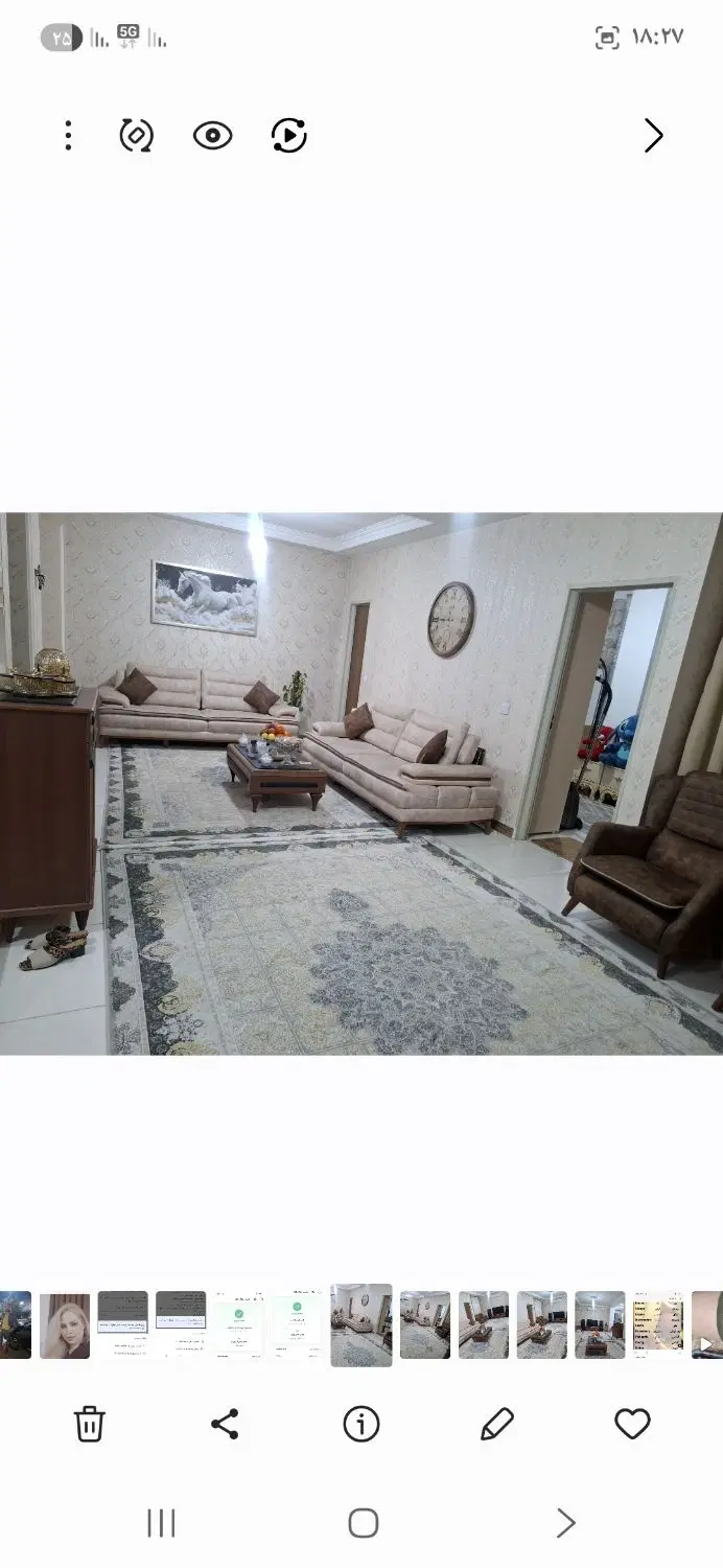 اپارتمان ۶۳ متری طبقه ۵ هر طبقه دو واحد