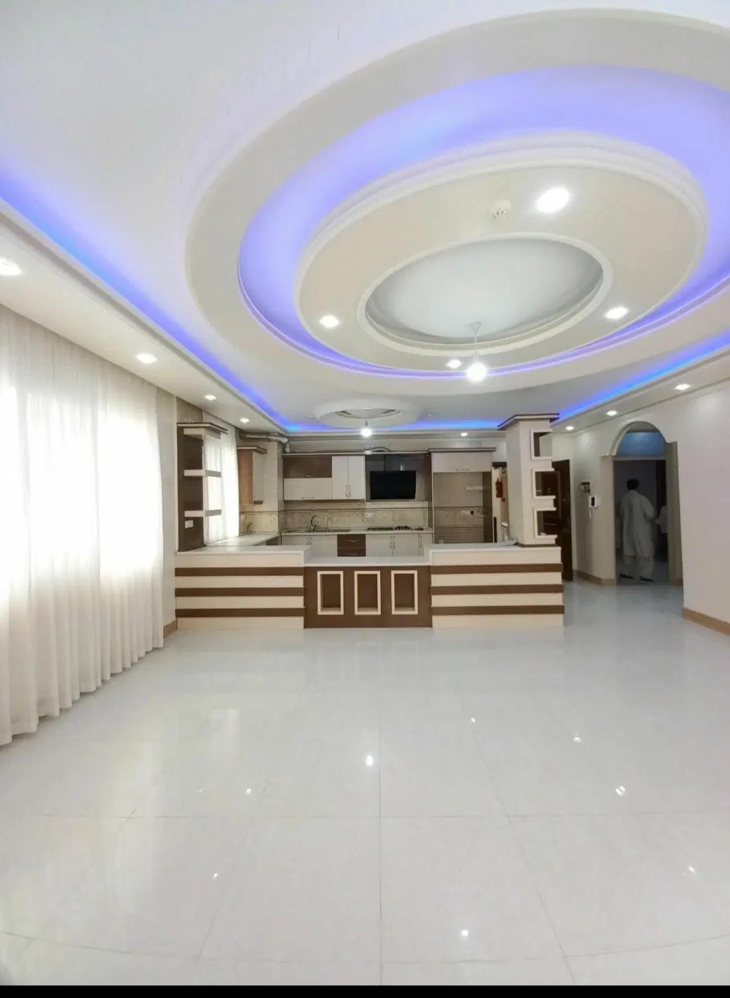 دوخواب۱۲۰متری شیک تخلیه اماده تحویل مدرس یکم