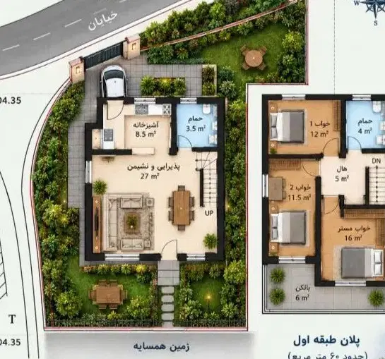فروش زمین مسکونی با پروانه ساخت دوبلکس
