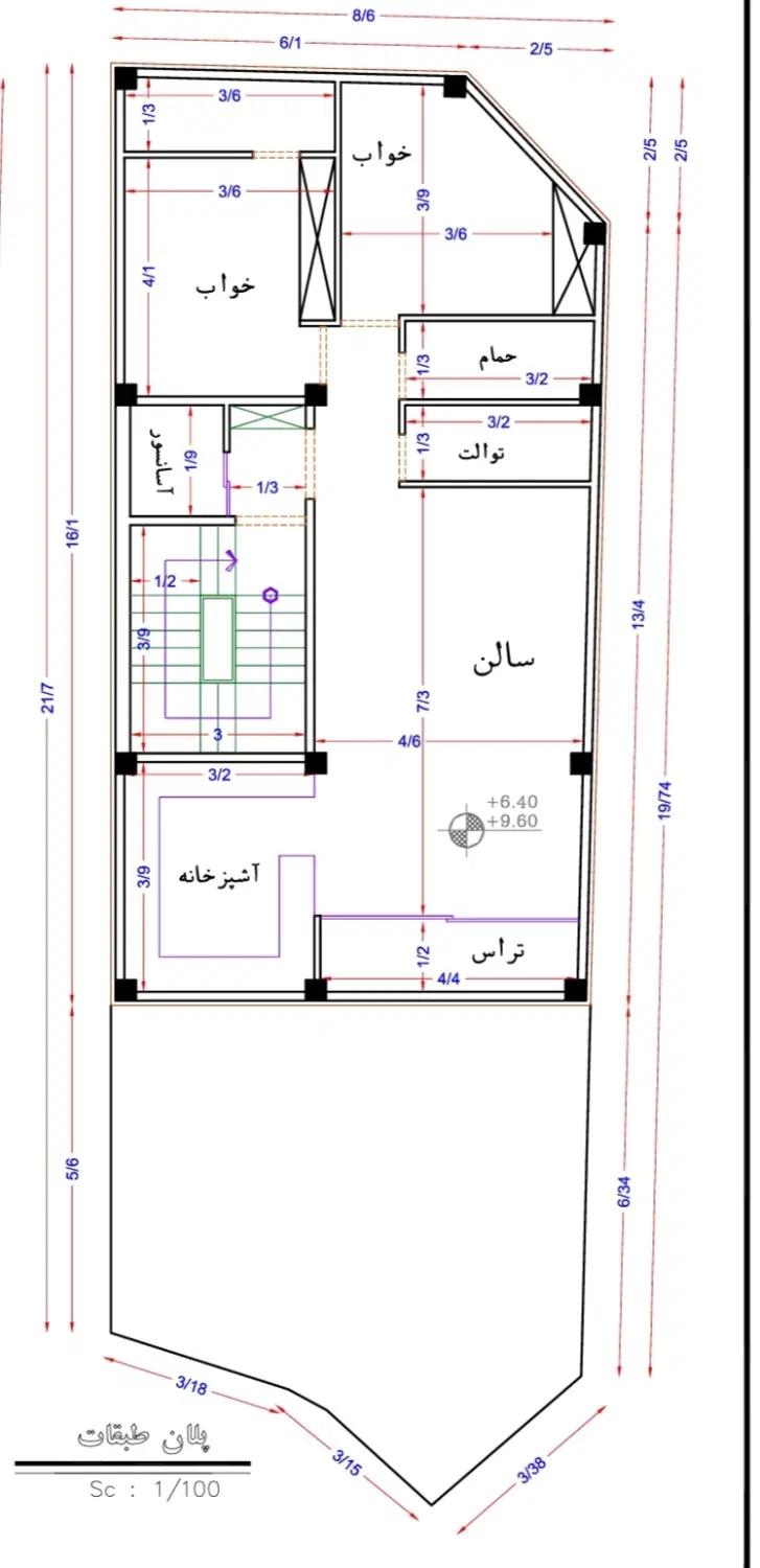 زمین تفکیک شده آماده برای ساخت