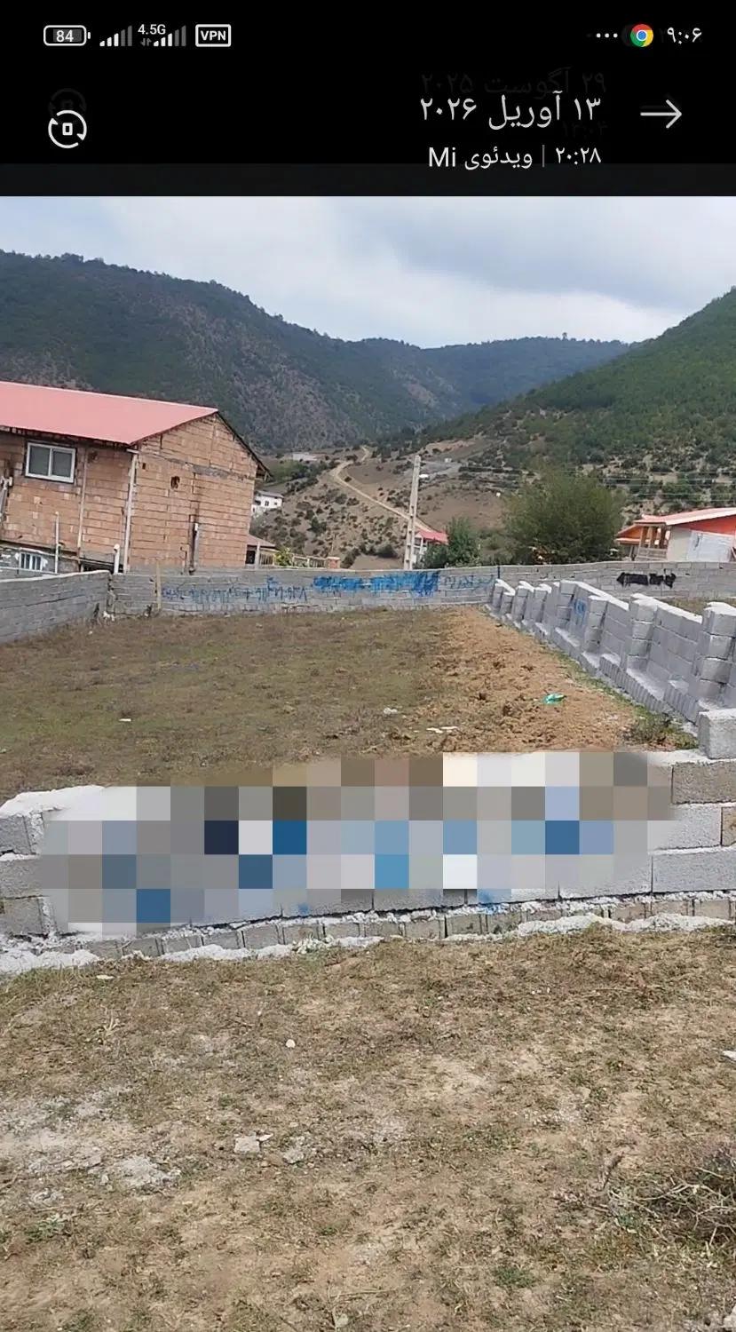 فروش زمین داخل بافت روستای پالند شهر زیرآب