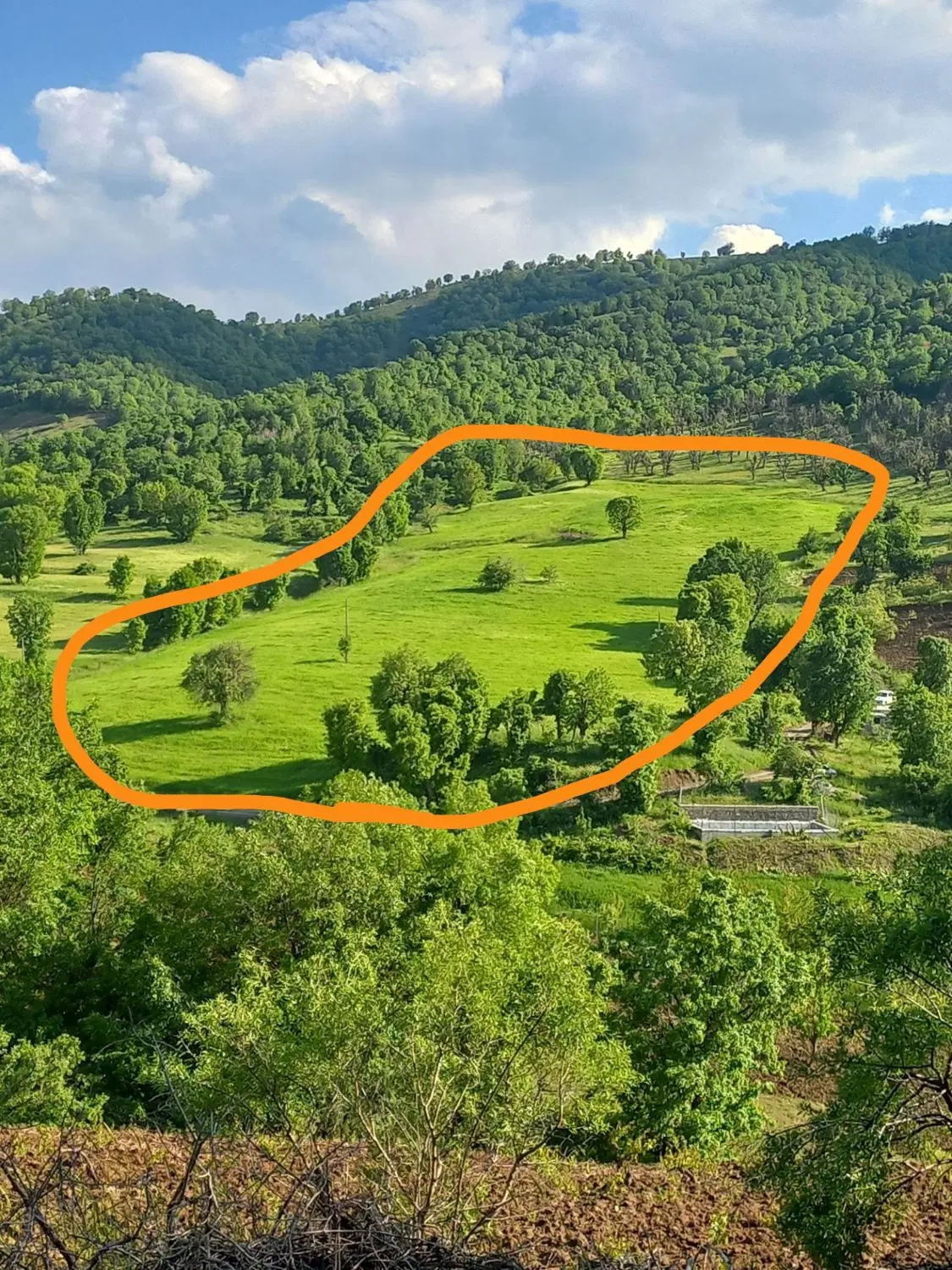 زمین فروشی در روستای کانی بناو