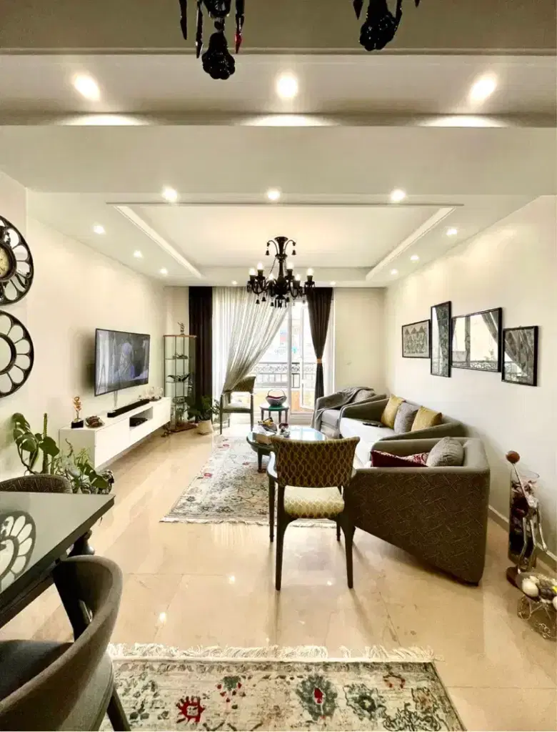 ۷۰متر غرق نور_دوخوابه_بناکم سن_سندتک برگ_پارکینگ