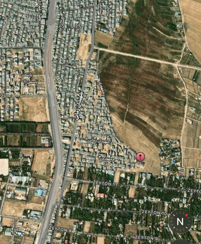 زمین ۱۳۴ متری دو نبش در گود خراسانی گویم