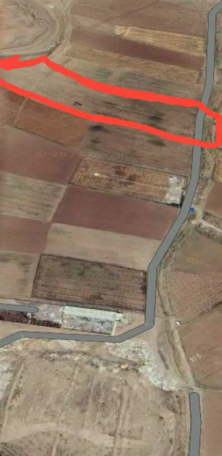 زمین زراعی واقع در روبروی ورودی روستای کمی آباد