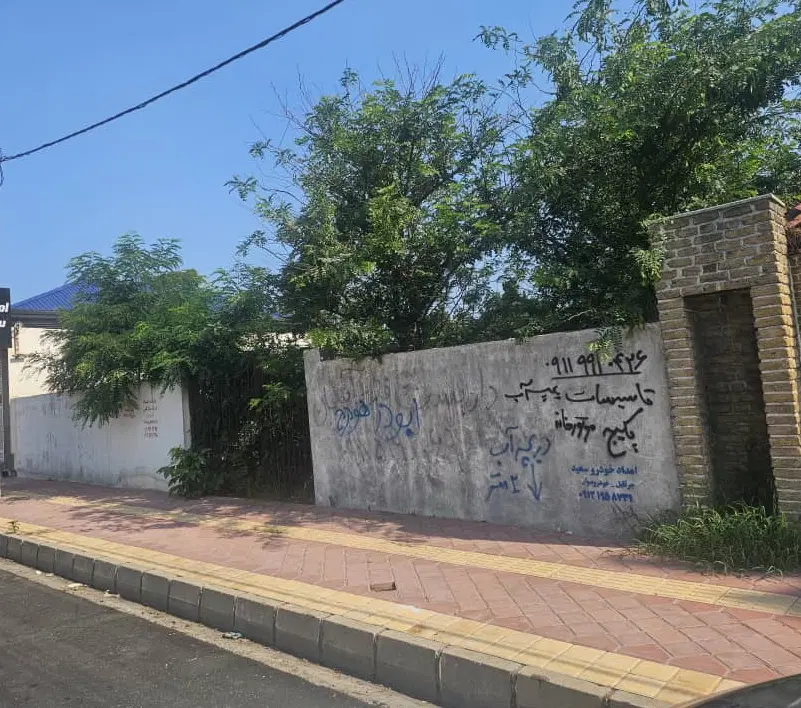 ۲۶۰۰ متر زمین متل قو جاده ساحلی