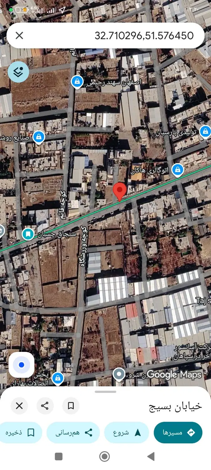 زمین مسکونی 400 متری