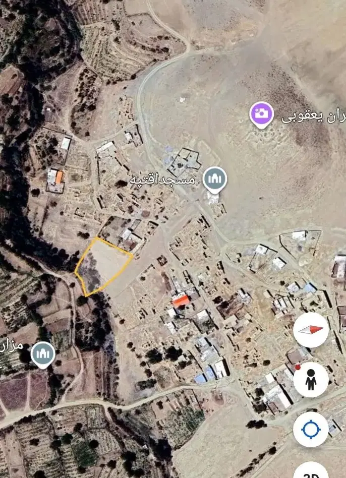 زمین 1800 متر روستای آق تپه طرح هادی