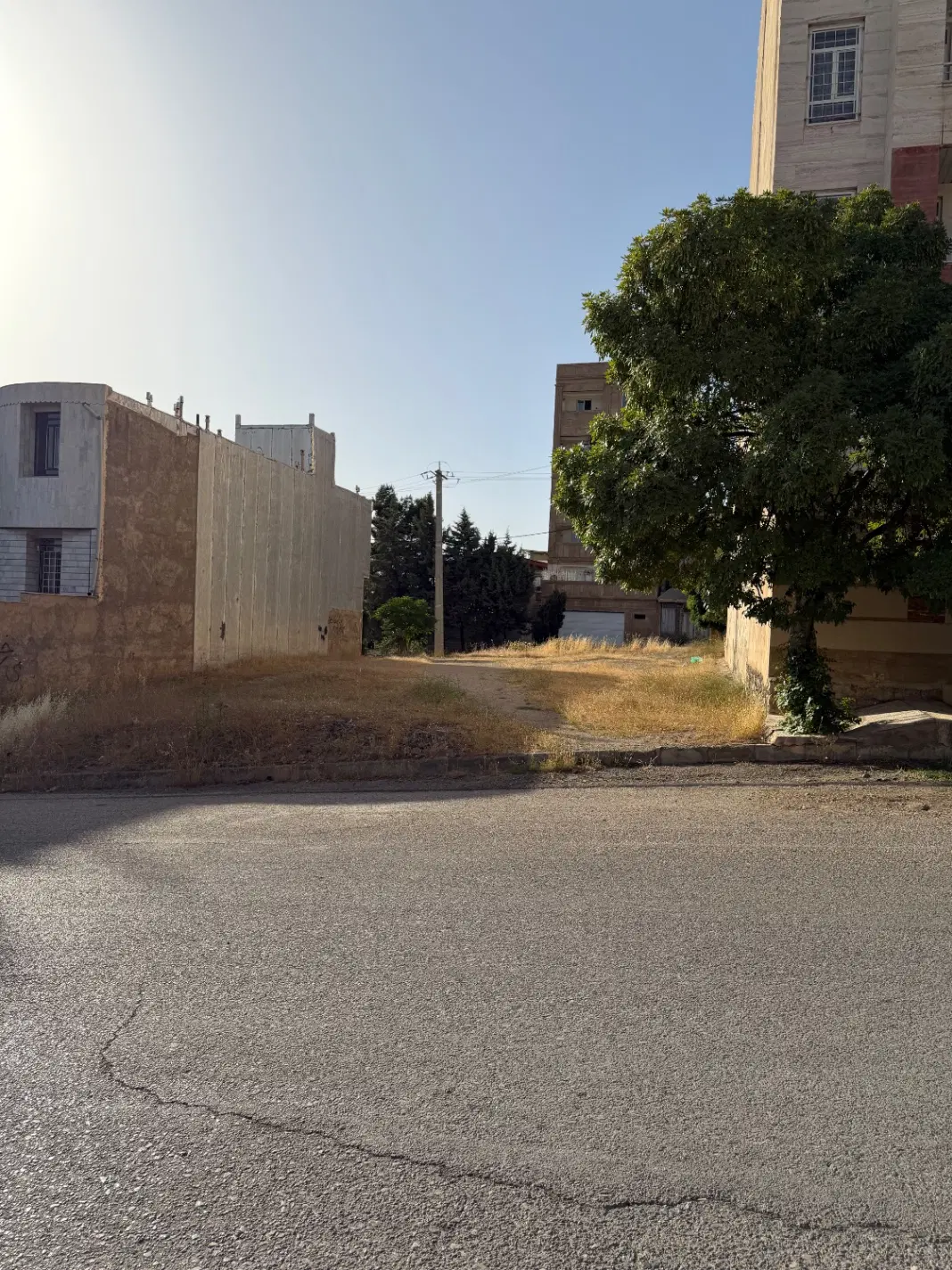 زمین ۲۰۰ متری بر ضامن اهو دو نبش