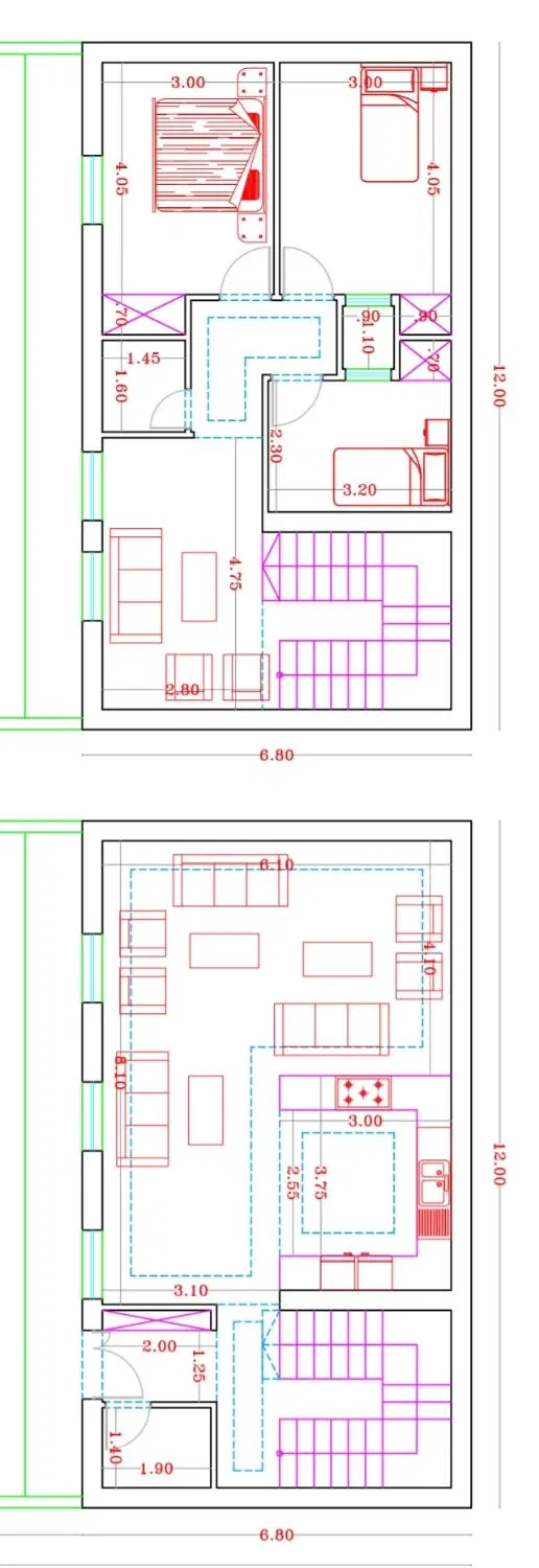 فروش خانه سه طبقه شمالی 109 متری