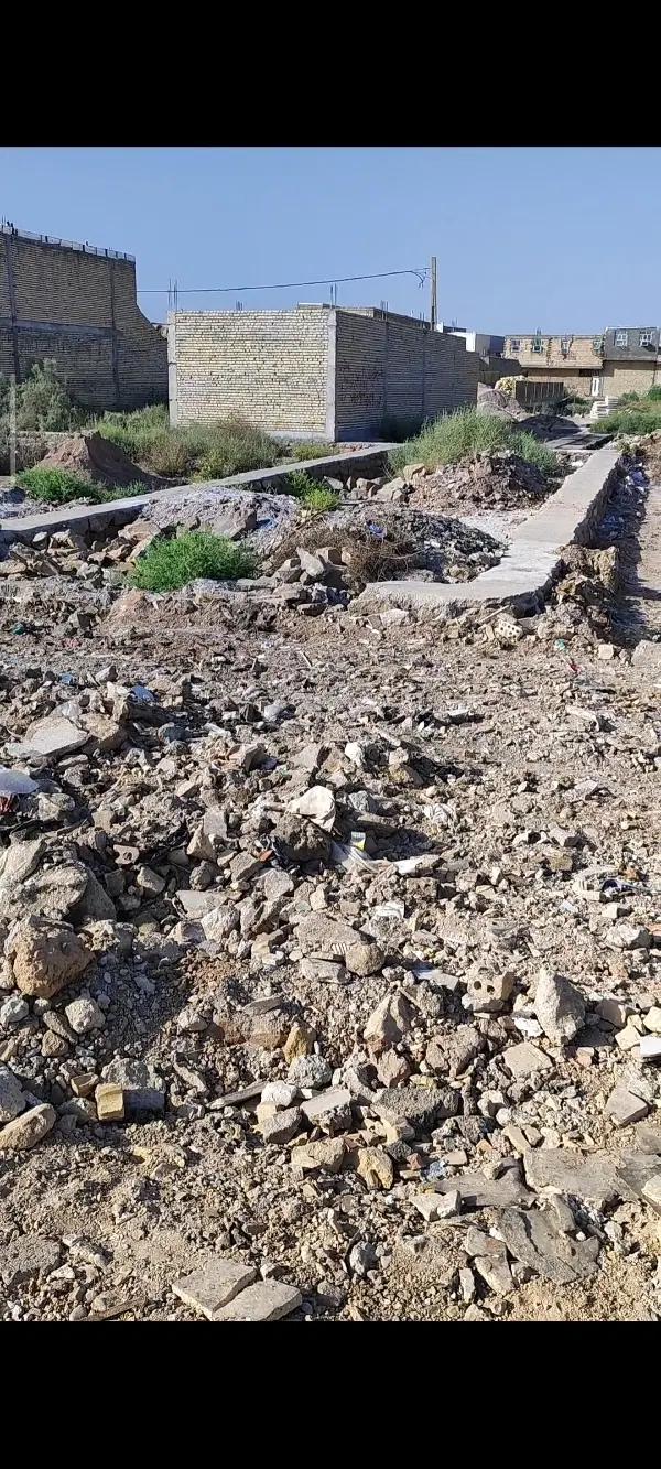 زمین مسکونی ۱۲۰ متری سنگ کاری شده فروش فوری