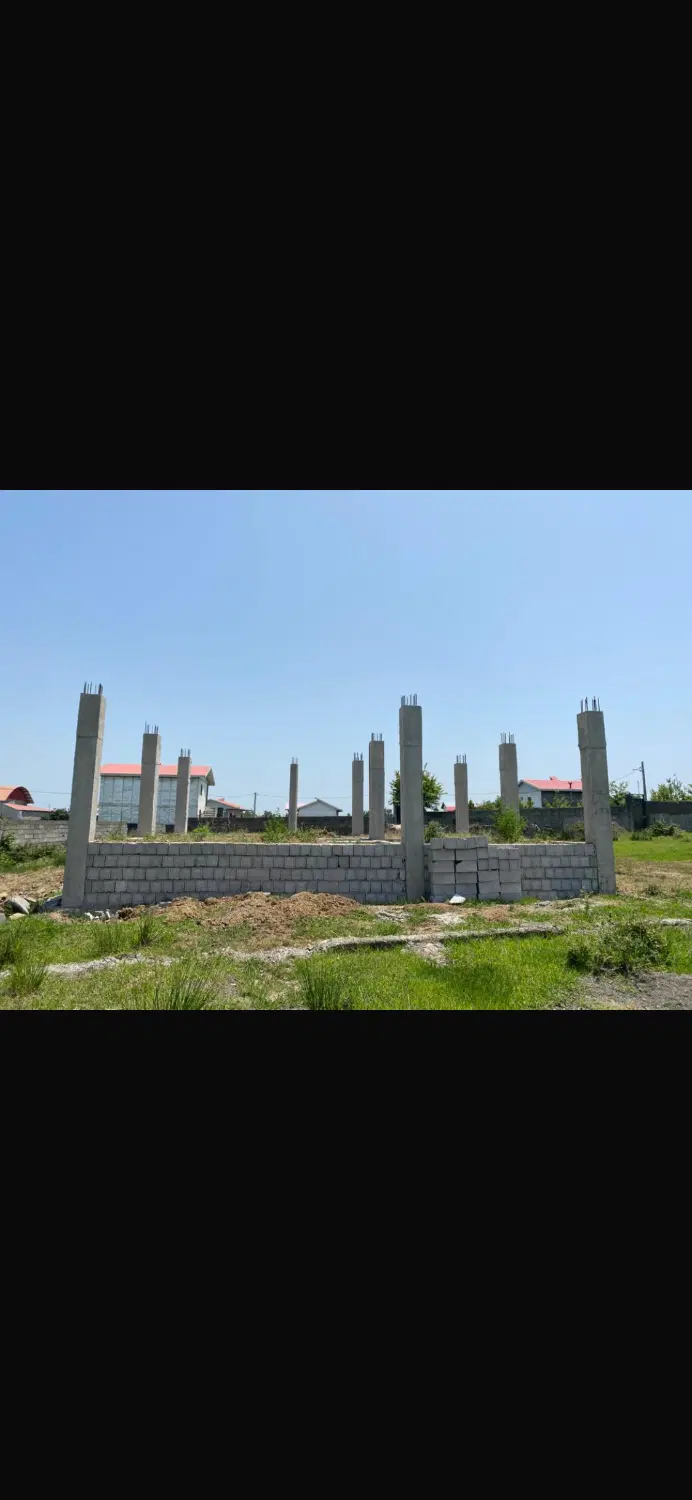 فروش زمین با بنا نیمه ساز
