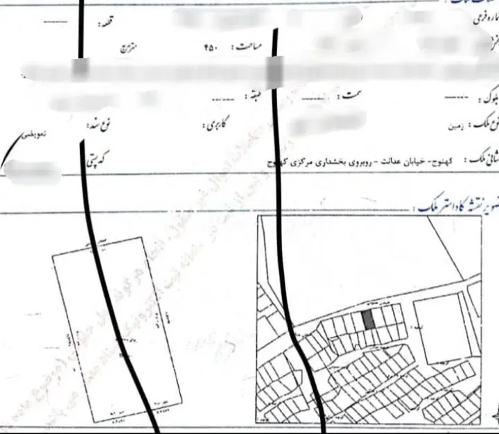 فروش دودانگ ازشش دانگ زمین مسکونی تجاری
