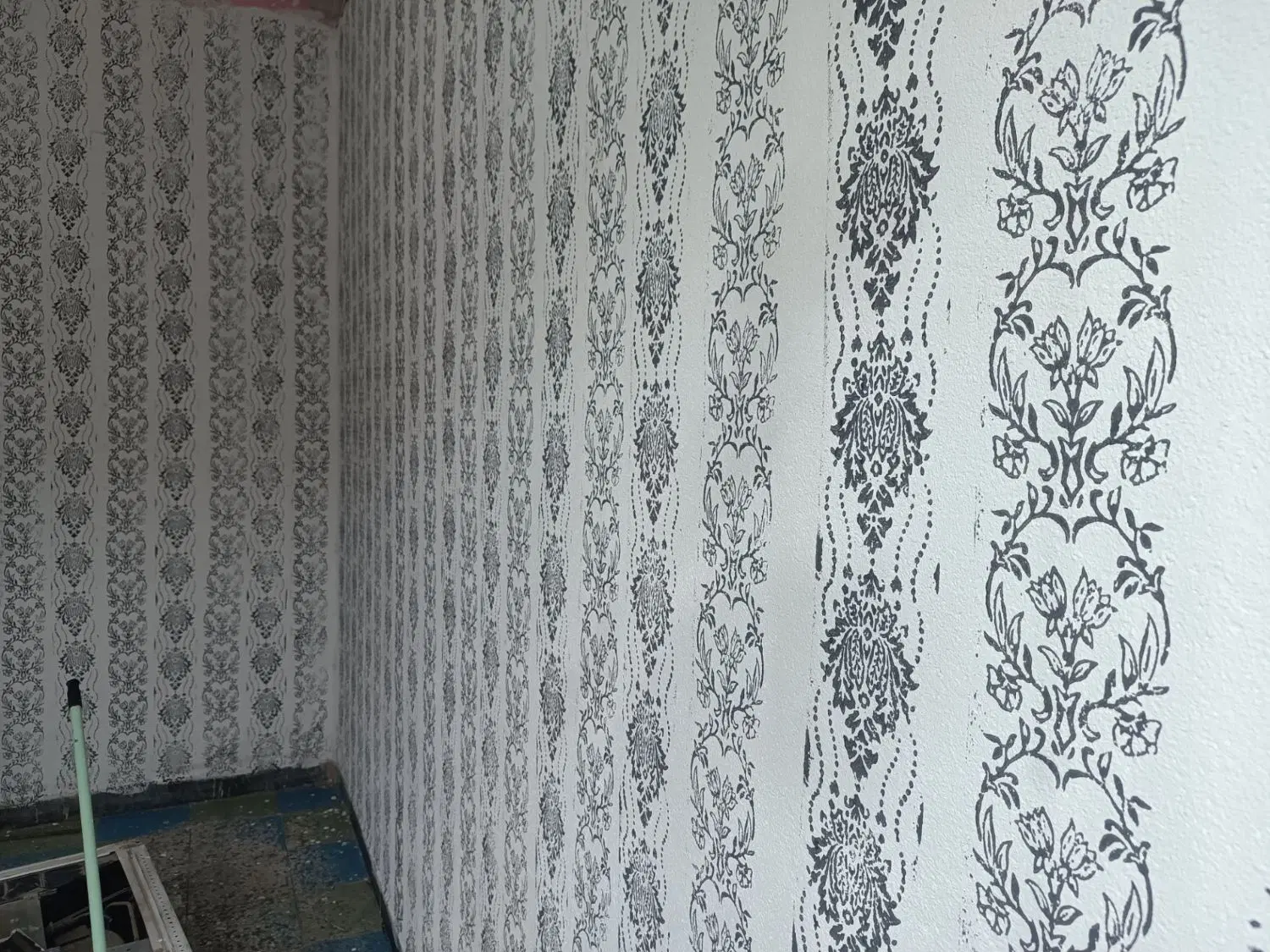 نقاشی ساختمان طرح کاغذ دیواری