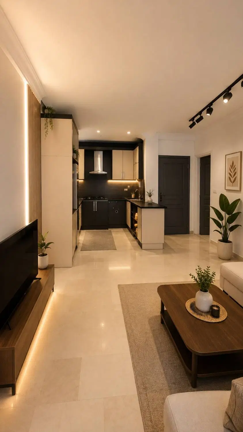 فردوس شرق _۸۲ متر_ دوخواب_ خطی رو به آفتاب