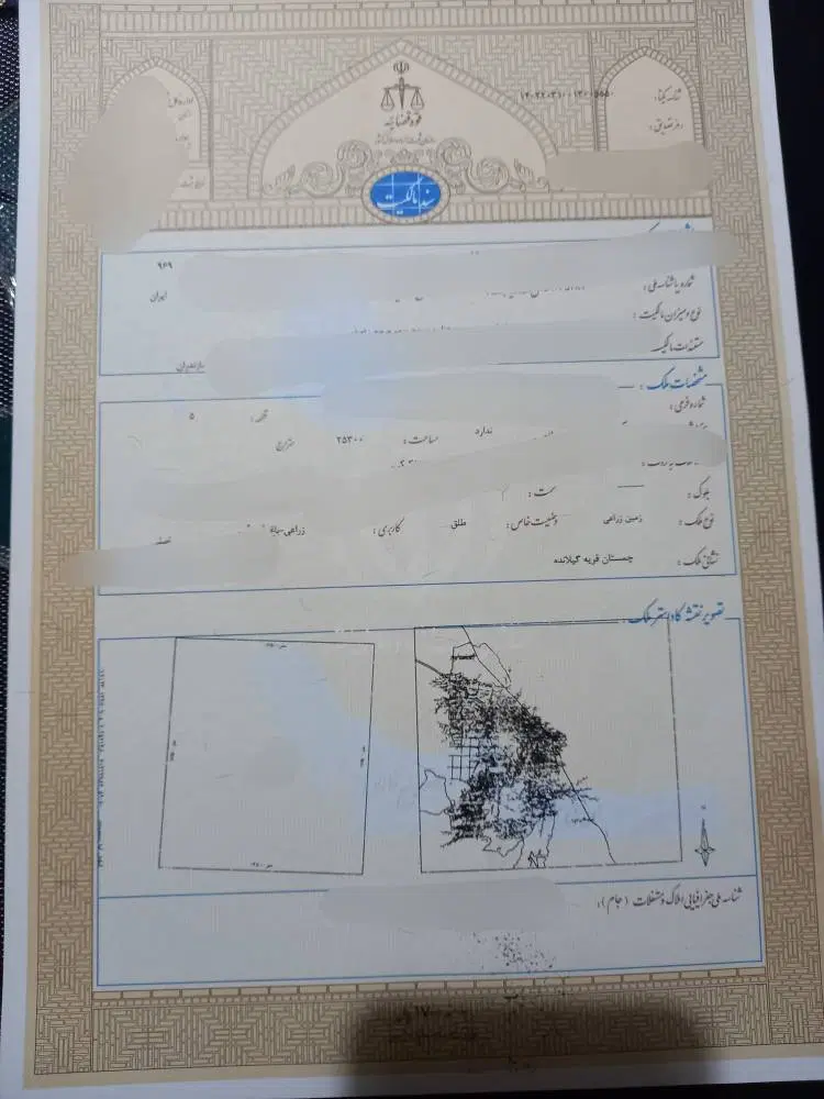 فروش یامعاوضه زمین سندتکبرگ شمال،ماشین حدود۶۰۰تومن
