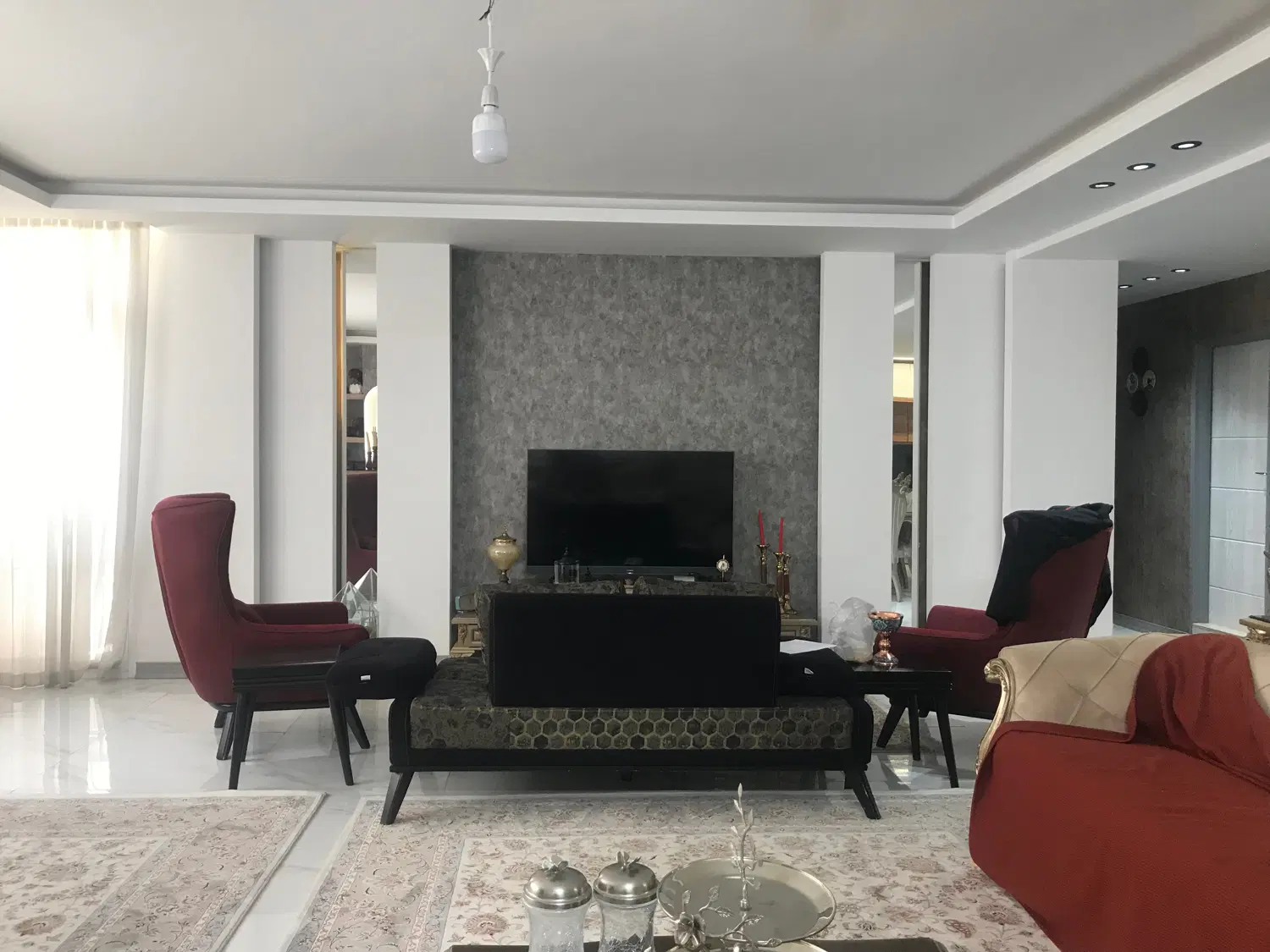 آپارتمان شیک دلبازپرنور جنوبی شمالی ۲خواب طبقه دوم