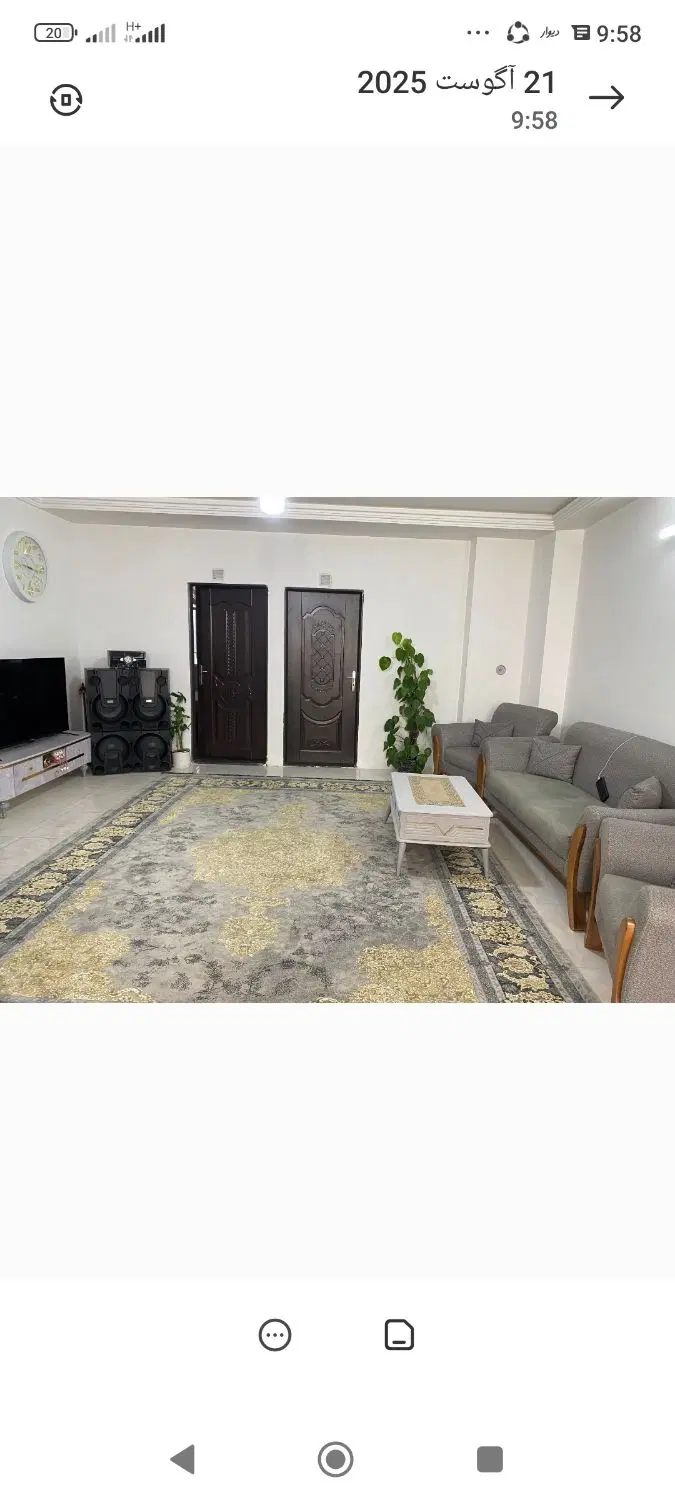 آپارتمان نو ساز 100متر بنا 2خواب