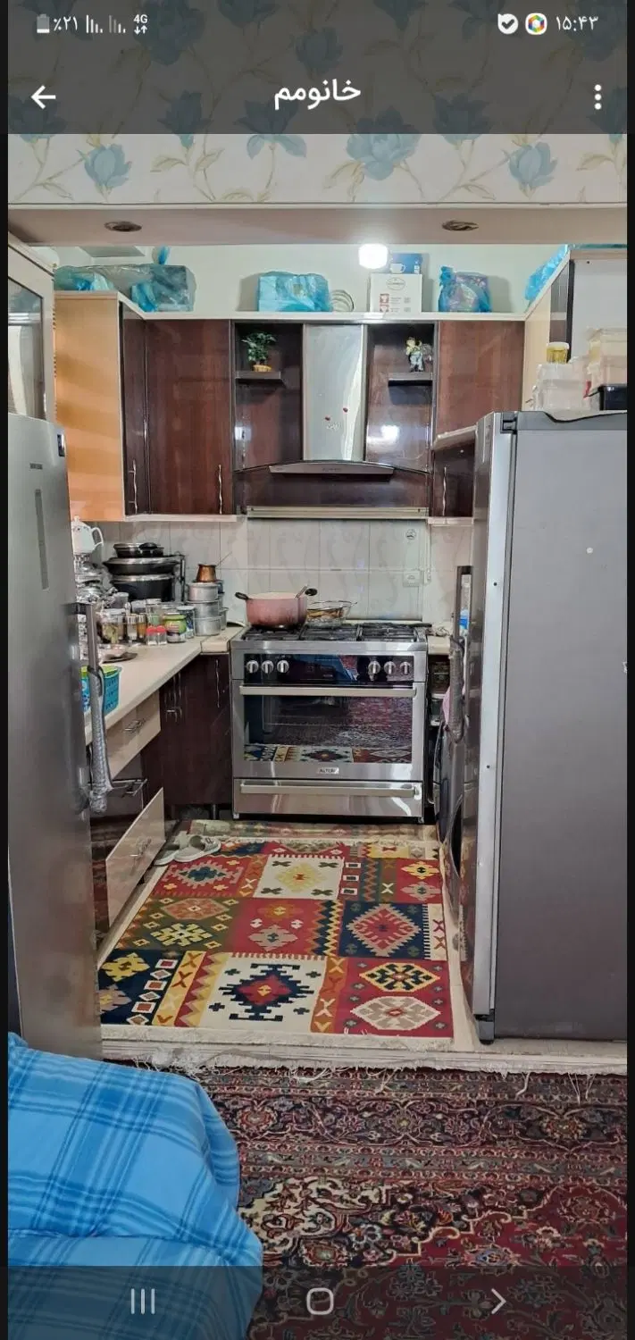 ۵۲ متر واحد طبقه ۴ با اسانسور و بدون پارکینگ