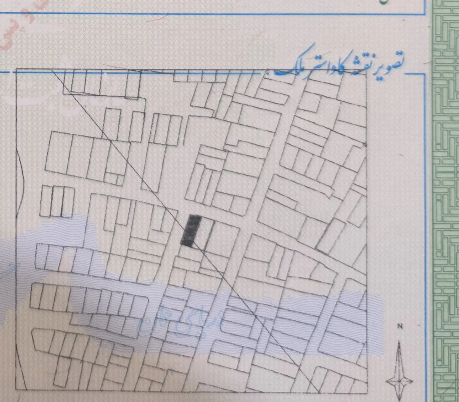 زمین نقنه تک برگ سند