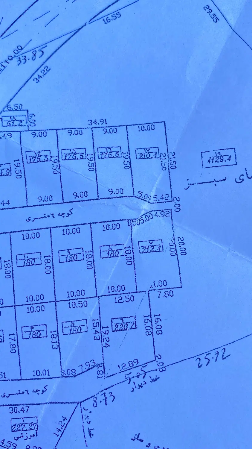 قطعه دو نبش در بر خیابان اصلی