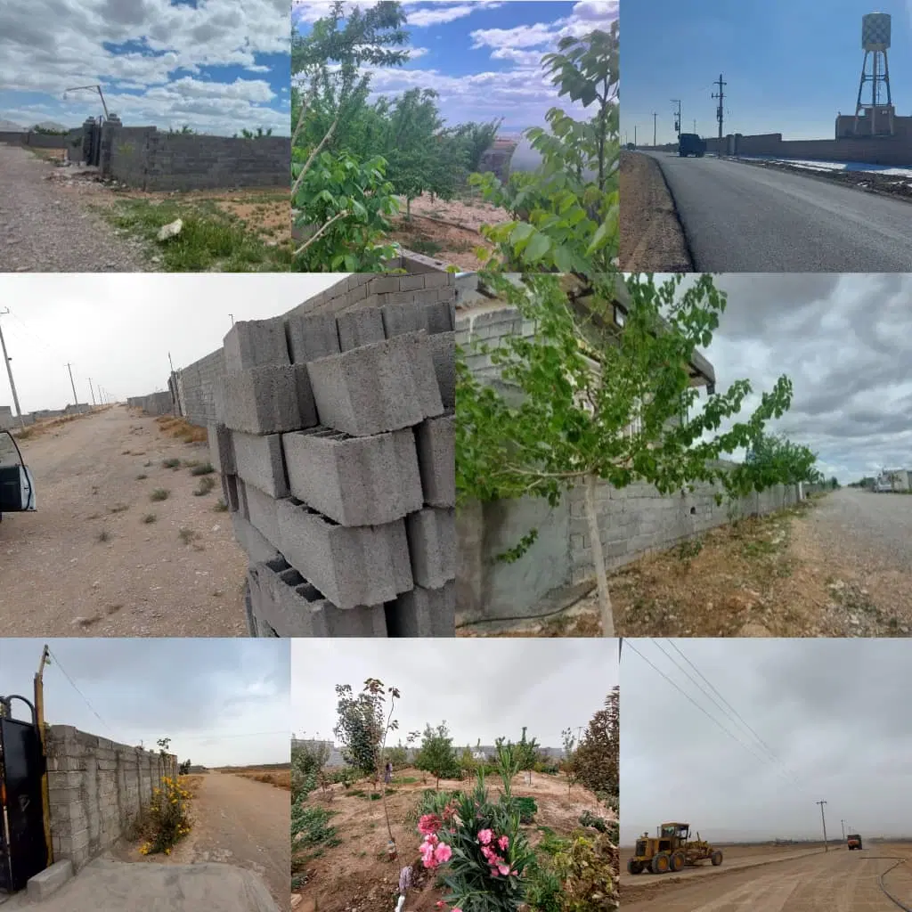 زمین روستای طاغذی خانه های حاج خدابخش