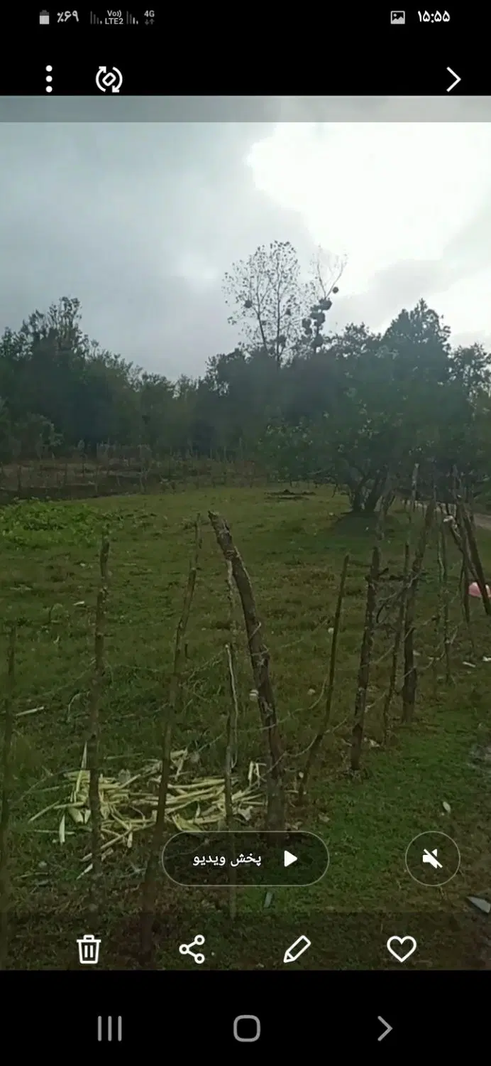 زمین با مجوز ساخت ۸۰ متری ویلایی