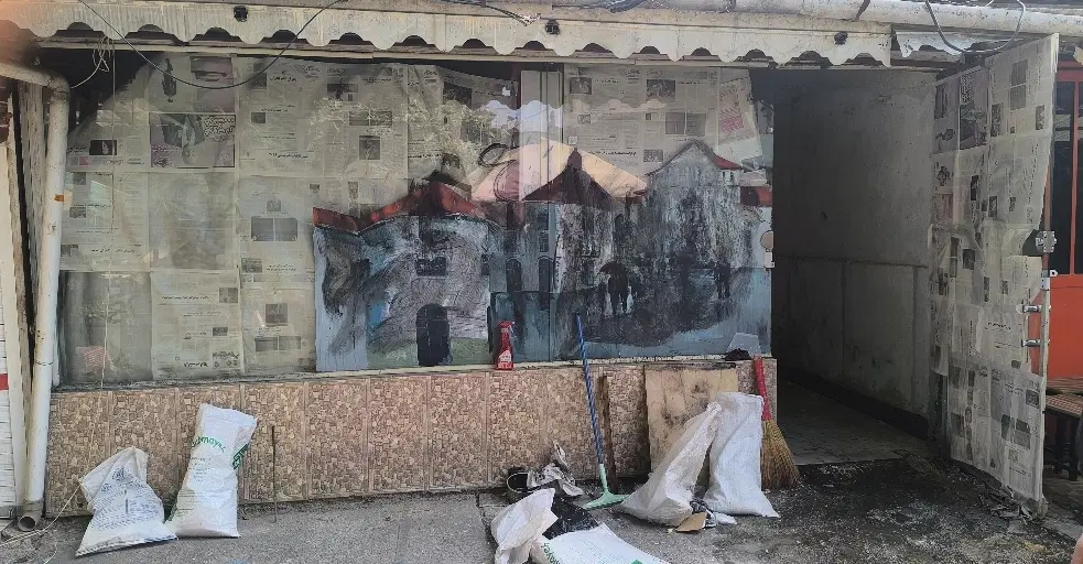 مغازه بازار روز برای شغل کافه