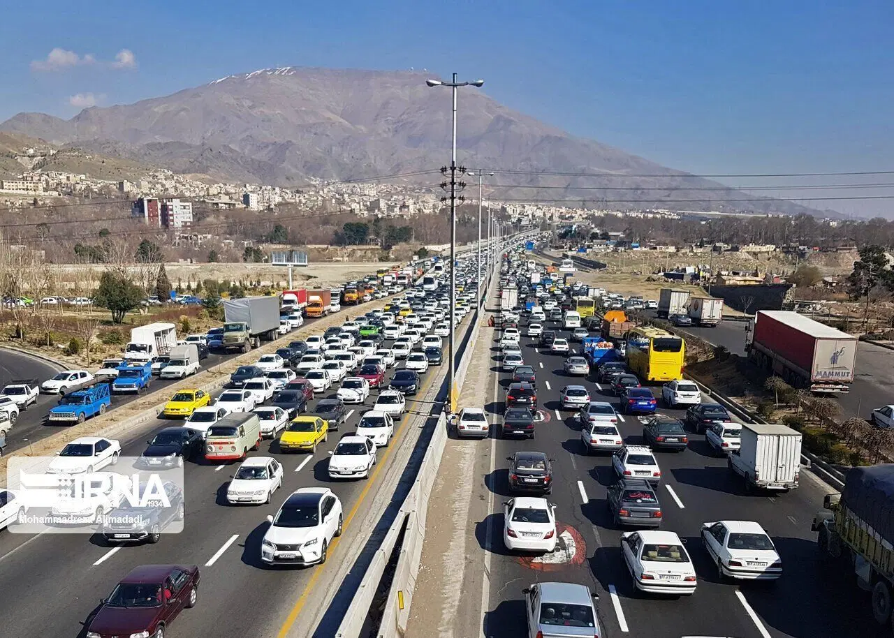 زمین بحر اتوبان کرج قزوین محدوده هشتگرد