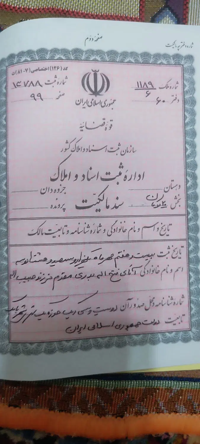 زمین در بردسیر فروشی فوری