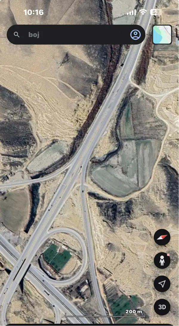 ۸۰۲ متر زمین حاشیه، ابتدای کمربندی جدید