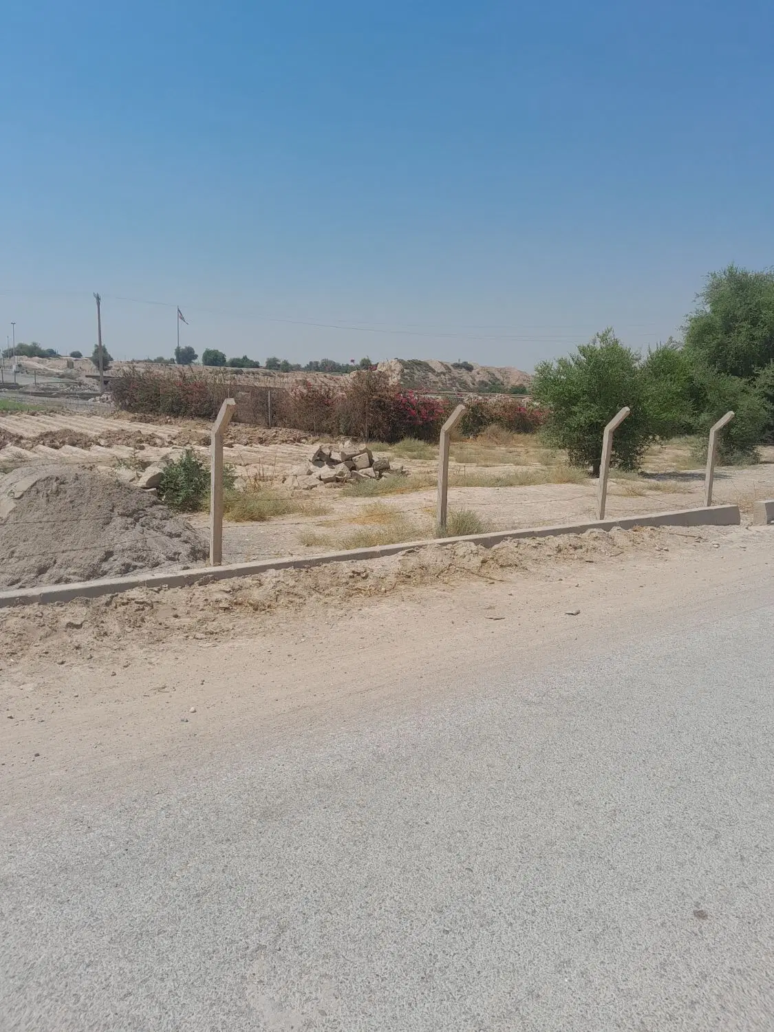 زمین خ اصلی اتوبان گامیش آباد دروازه
