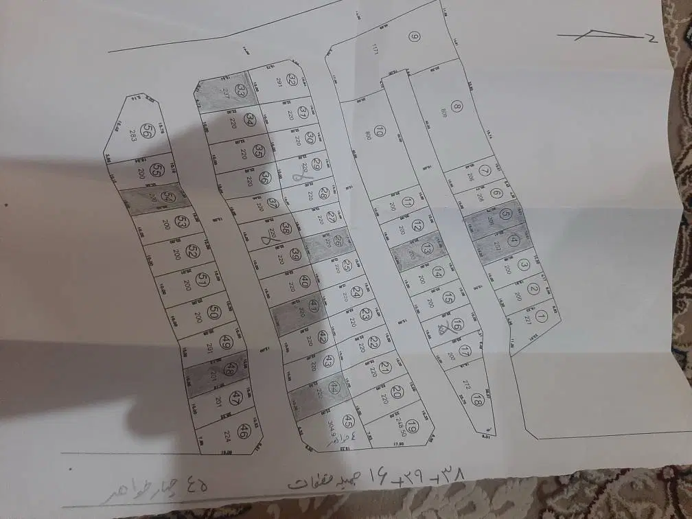 زمین مسکونی ۲۲۰ متر شهنما